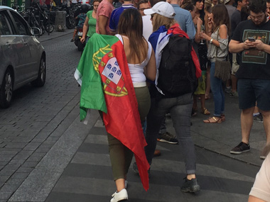 Portugiesische Fuball-Fans